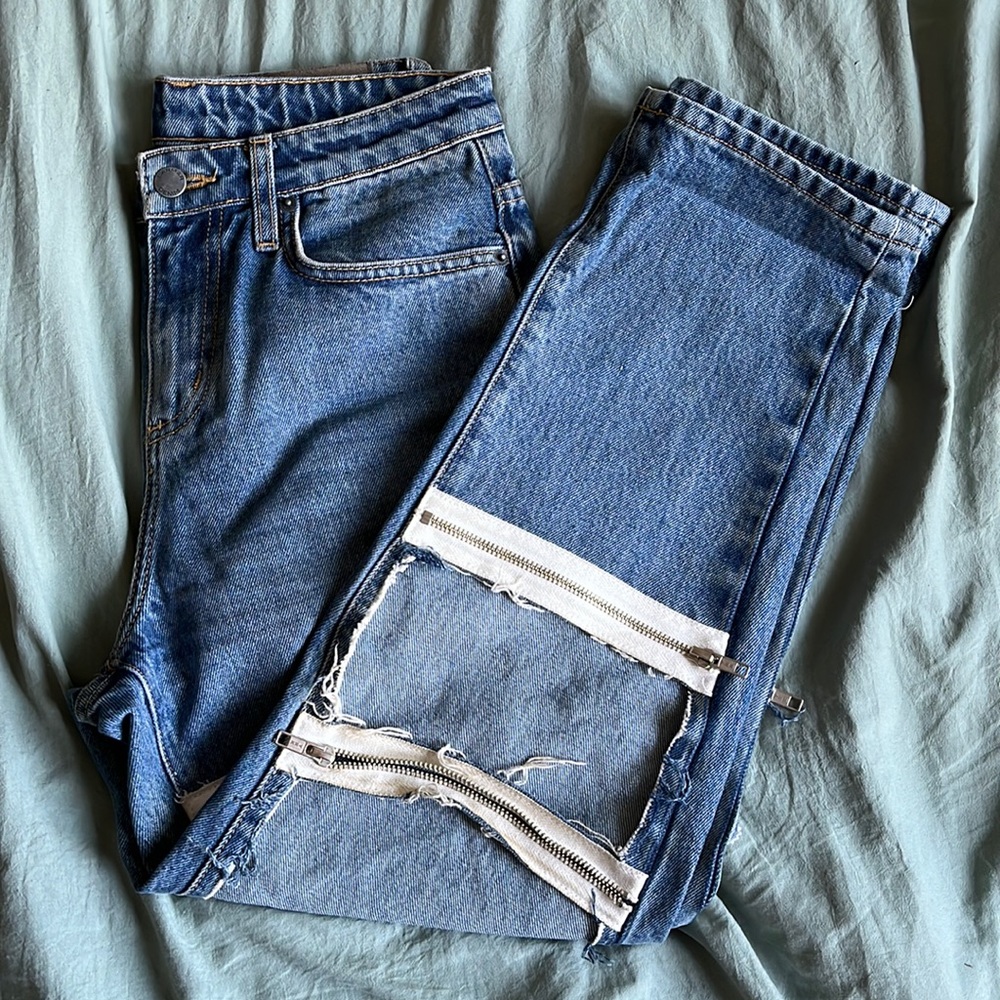 LF Carmar Zip Detail Boyfriend Jean